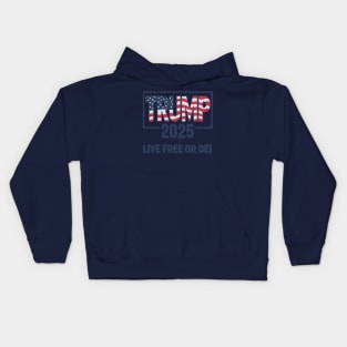 Trump 2025 President Trump Kids Hoodie
